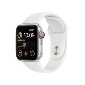 Apple Watch SE OLED 40 mm 4G Argent GPS (satellite)