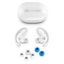 JLab EBJBUDSAIRSPRTRWHT82 auricular y casco Auriculares Inalámbrico gancho de oreja, Dentro de oído Deportes Bluetooth Blanco