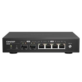 QNAP QSW-2104-2S Netzwerk-Switch Unmanaged 2.5G Ethernet Schwarz