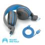 JLab JBuddies Studio Écouteurs Sans fil Arceau Musique Micro USB Bluetooth Bleu, Graphite
