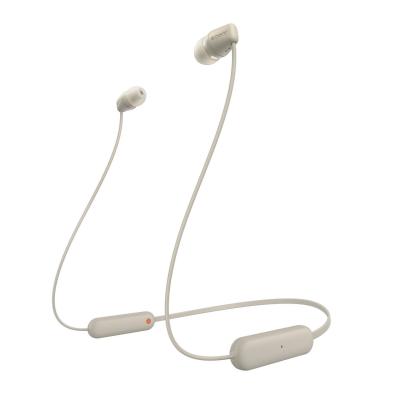 Sony WI-C100 Kopfhörer Kabellos im Ohr Anrufe Musik Bluetooth Beige