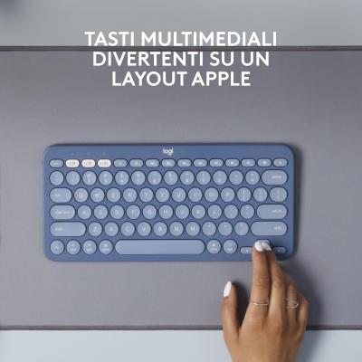 ▷ Logitech K380 for Mac teclado Bluetooth QWERTY Italiano Azul