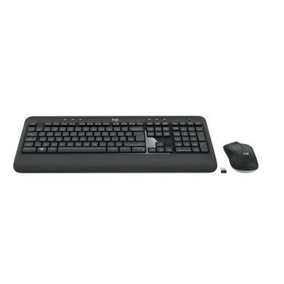Logitech Advanced MK540 teclado Ratón incluido USB QWERTY Inglés del Reino Unido Negro, Blanco