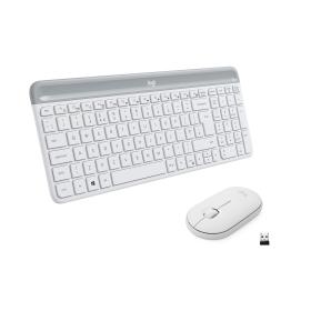 Logitech MK470 keyboard Mouse included RF Wireless QWERTY Italian White