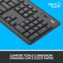 Logitech MK295 Silent Wireless Combo keyboard Mouse included USB QWERTY Italian Graphite