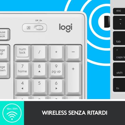 Logitech MK295 Silent Wireless Combo WHITE - Pack Clavier/Souris