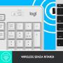 Logitech MK295 Silent Wireless Combo keyboard Mouse included USB QWERTY Italian White