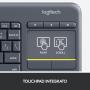 Logitech K400 Plus Tastiera Wireless Touch TV, Facili Controlli Multimediali e Touchpad Integrato, Tastiera HTPC per TV