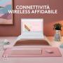 Logitech MK470 Slim Combo Tastatur Maus enthalten RF Wireless QWERTY Italienisch Pink