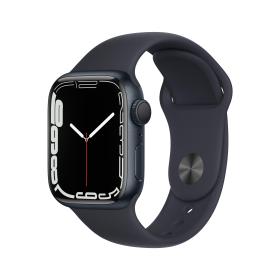 Apple Watch Series 7 OLED 41 mm Noir GPS (satellite)