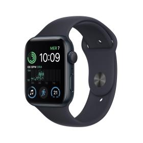 Apple Watch SE OLED 44 mm Noir GPS (satellite)