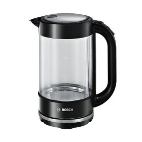 Bosch TWK70B03 electric kettle 1.7 L 2400 W Black, Transparent