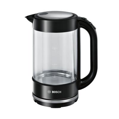 Bosch TWK70B03 electric kettle 1.7 L 2400 W Black, Transparent