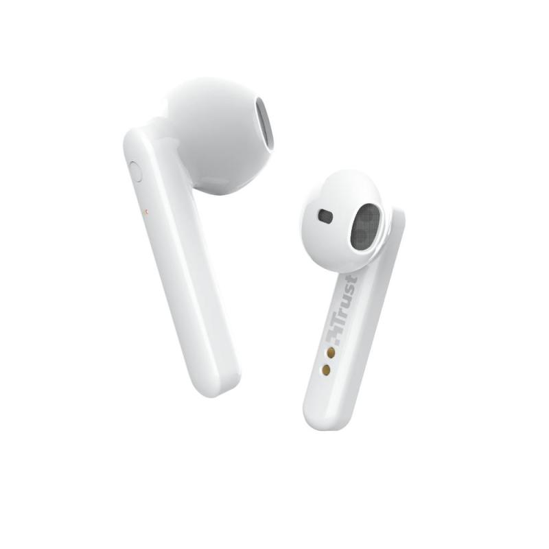 Primo True Touch Headset White ▷ Wireless | Bluetooth Calls/Music In-ear Trippodo (TWS) Trust Stereo