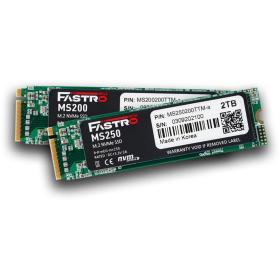 FASTRO MS200-200TTS Internes Solid State Drive M.2 2000 GB PCI Express 3.0 3D TLC NVMe