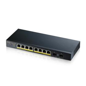 Zyxel GS1900-10HP Géré L2 Gigabit Ethernet (10 100 1000) Connexion Ethernet, supportant l'alimentation via ce port (PoE) Noir
