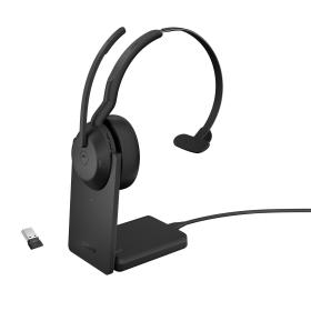 Jabra Evolve2 55 Auriculares Inalámbrico y alámbrico Diadema Oficina Centro de llamadas Bluetooth Base de carga Negro