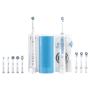 Oral-B Smart 5000 + Oxyjet Adult Rotating-oscillating toothbrush Blue, White