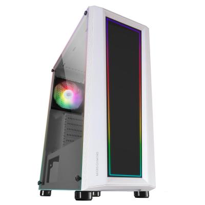 Mars Gaming MCARTW computer case Midi Tower Bianco
