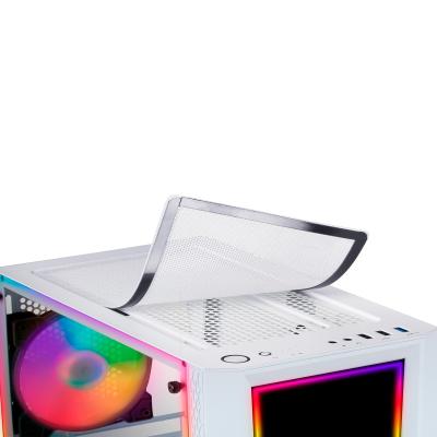 ▷ Mars Gaming MC-ART Blanco Caja PC Gaming ATX Doble Cristal Templado  Dibujable ARGB 12 Modos Ventilador 12cm