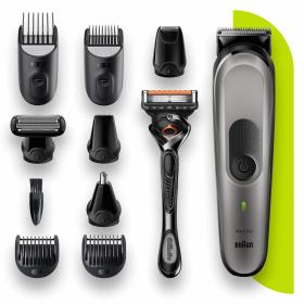Braun All-in-one MGK7320 depiladora para la barba Mojado y seco Negro, Gris