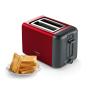 Bosch TAT3P424 toaster 2 slice(s) 970 W Black, Red