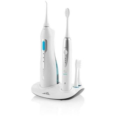 Eta ETA270790000 cepillo eléctrico para dientes Cepillo dental sónico Azul, Acero inoxidable, Blanco