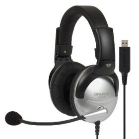 Koss SB45 USB Headset Wired Head-band Office Call center Black, Silver