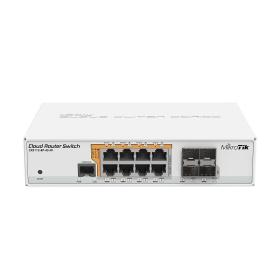 Mikrotik CRS112-8P-4S-IN switch di rete Gigabit Ethernet (10 100 1000) Supporto Power over Ethernet (PoE) Bianco