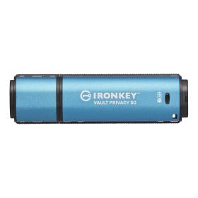 Kingston Technology IronKey Vault Privacy 50 lecteur USB flash 8 Go USB Type-A 3.2 Gen 1 (3.1 Gen 1) Bleu