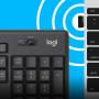Logitech MK295 Silent Wireless Combo teclado Ratón incluido USB QWERTY Inglés Grafito