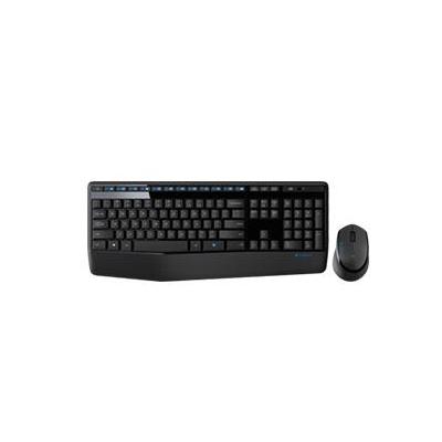 Logitech Wireless Combo MK345 Tastatur Maus enthalten USB QWERTY US International Schwarz