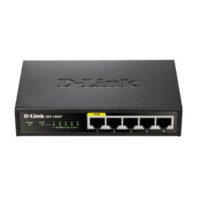 D-Link DES-1005P E Netzwerk-Switch Unmanaged L2 Fast Ethernet (10 100) Power over Ethernet (PoE) Schwarz