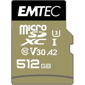 Emtec ECMSDM512GXC10SP mémoire flash 512 Go MicroSDXC UHS-I Classe 10