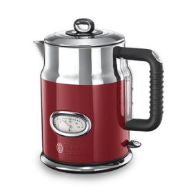 Russell Hobbs Retro Ribbon electric kettle 1.7 L 2400 W Red, Silver