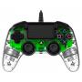 NACON PS4OFCPADCLGREEN periferica di gioco Verde, Trasparente USB Gamepad Analogico Digitale PC, PlayStation 4