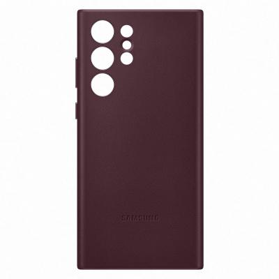 Samsung Leather Cover per Galaxy S22 Ultra, Burgundy