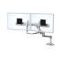 Ergotron LX Series 98-037-062 Flachbildschirm-Tischhalterung 25,4 cm (10 Zoll) Weiß Tisch Bank