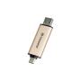 Transcend JetFlash 930C unità flash USB 256 GB USB Type-A   USB Type-C 3.2 Gen 1 (3.1 Gen 1) Oro