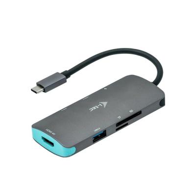 i-tec USB-C Metal Nano Dock 3x - 2 x Display Port + 1 x HDMI + 1 x