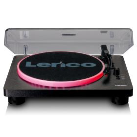 Lenco LS-50LEDBK platine Tourne-disque entraîné par courroie Noir