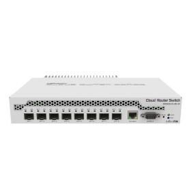 Mikrotik CRS309-1G-8S+ Géré Gigabit Ethernet (10 100 1000) Connexion Ethernet, supportant l'alimentation via ce port (PoE) Blanc
