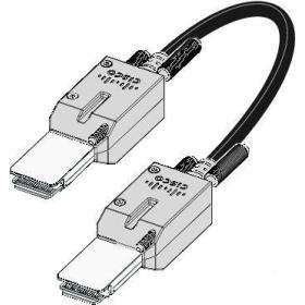 Cisco STACK-T2-1M cable de red Negro