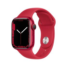 Apple Watch Series 7 OLED 41 mm 4G Rouge GPS (satellite)