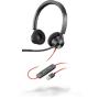 POLY 3320 Headset Wired Head-band Calls Music USB Type-A Black