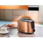 Bestron ATS1000CO toaster 2 slice(s) 1000 W Copper