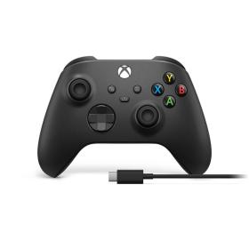 Microsoft Xbox Wireless Controller + USB-C Cable Black Gamepad Analogue   Digital PC, Xbox One, Xbox One S, Xbox One X, Xbox