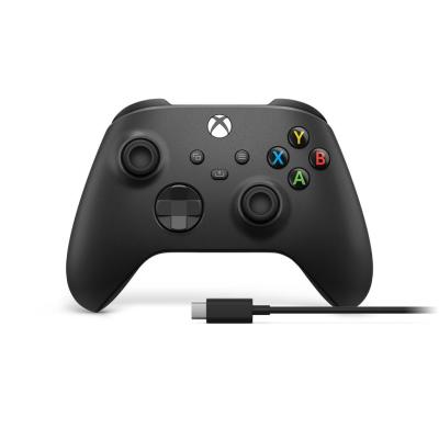 Microsoft Xbox Wireless Controller + USB-C Cable Schwarz Gamepad Analog   Digital PC, Xbox One, Xbox One S, Xbox One X, Xbox