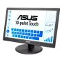 ASUS VT168HR 39,6 cm (15.6") 1366 x 768 pixels WXGA LED Écran tactile Noir
