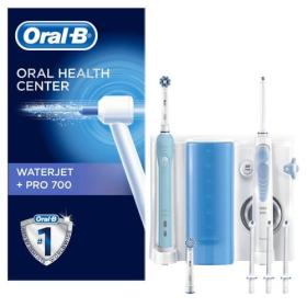 Oral-B WaterJet 139805 Elektrische Zahnbürste Erwachsener Rotierende-vibrierende Zahnbürste Blau, Weiß